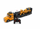 Camion Radiocomandato Giocattolo con Rimorchio Scala 1/30 Giallo      