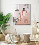Dipinto su Tela Lady 80x3,7x100 cm in Legno e Tessuto