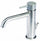 Rubinetto Miscelatore Monocomando Lavabo con Scarico in Acciaio Inox Maniglia Roccia