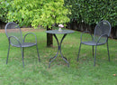 Sedia da Giardino Sheffield Impilabile 54x61x90 h cm in Acciaio Antracite