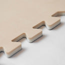 Tappeto Puzzle per Bambini Effetto Legno 4 Pezzi 60x60 cm Bianco