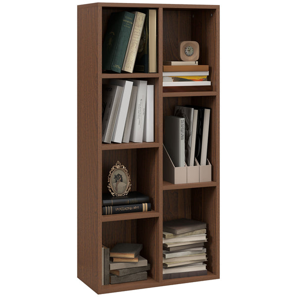 Libreria a Cubi 50x24x106 cm Vani a Giorno di Diverse Dimensioni Rivestimento in Melamina Color Noce online