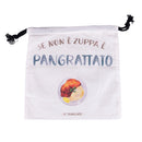 Sacchetto Pangrattato 25x25 cm in Cotone VdE Tivoli 1996 Le Travisate Bianco