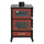 Stufa a Legna con Forno 22 KW 50,5x58,5xH91,5 cm Marika Rossa