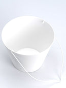 Secchiello per Rubinetti Porta-Secchio 25x23x18 cm in Alluminio Belfer 42/SC Bianco