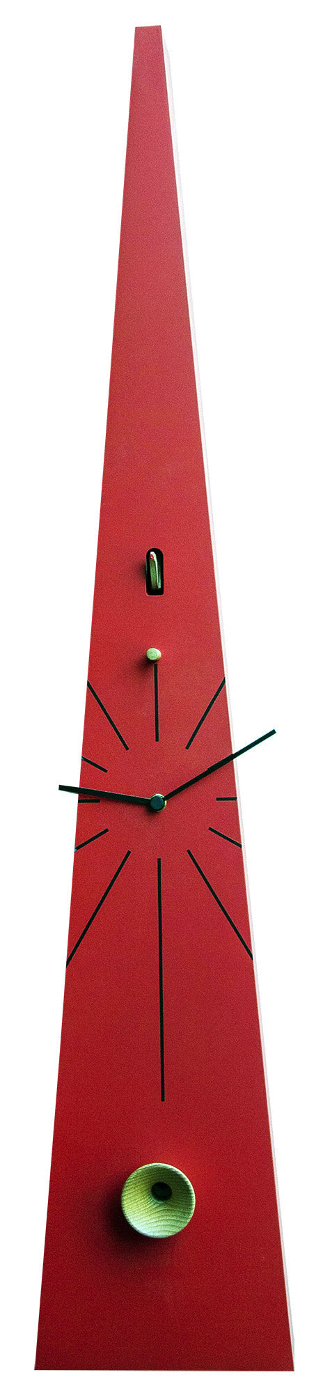 online Orologio a Cucù da Parete 17,5x90x12 cm Pirondini Italia QQ Tall 502 Rosso