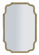 Specchio da Muro Istanbul Oro 60x1x90 cm in MDF e Vetro e Specchio Oro      