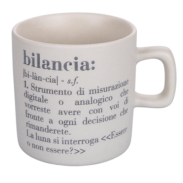 Tazzina Caffè Zodiaco "bilancia" Ø6x6,5 cm in Bone China VdE Tivoli 1996 Bianco acquista