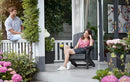 Sedia da Giardino Keter Alpine Adirondack 80x93x93 cm con porta bicchiere Grafite 