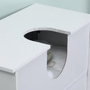 Mobile Sotto Lavello 2 Ante 1 Ripiano 60x30x60 cm in MDF Bianco