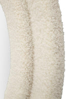 Specchio da Muro Teddy Crema 40x4x160 cm in MDF e Poliestere e Specchio Crema      