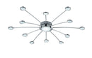 Plafoniera da Interno a LED in Metallo Cromo