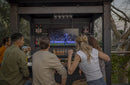 Gazebo Struttura Bar Keter Signature Bar 230x200x238 cm in Resina Effetto Legno Grigio Grafite e Noce
