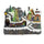 Villaggio Natalizio 23x15x18 cm con Trenino Luci Suoni e Movimento