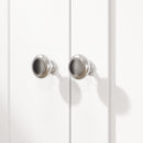 Mobile con Asse da Stiro Pieghevole 131x37x88,5 cm e Armadietto in MDF Bianco      