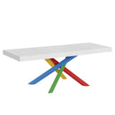 Tavolo Allungabile 160/264x90x77 cm Volantis Premium Bianco Frassino