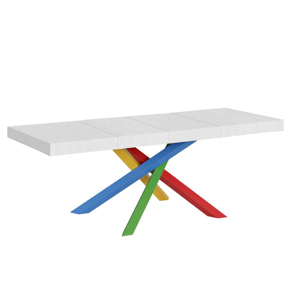 sconto Tavolo Allungabile 160/264x90x77 cm Volantis Premium Bianco Frassino