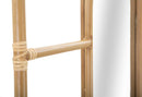 Specchio da Terra Panama 77,5x3,3x151 cm in Ferro e Plastica Marrone      