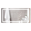 Specchio per Bagno da Parete  120x60x4 cm con LED e Interruttore Touch
