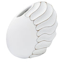 Vaso Lines 34x24,5x11,5 cm in Poliresina Bianco