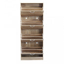 Scarpiera Wendy 60x24x150 h cm in Legno Naturale