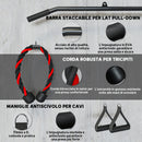 Pulley Machine Home Gym e Puleggia LAT Machine Attacco per Dischi Pesi Universali con Accessori   