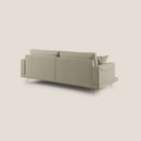 Divano 3 Posti 198x88x93 cm in Tessuto Panna