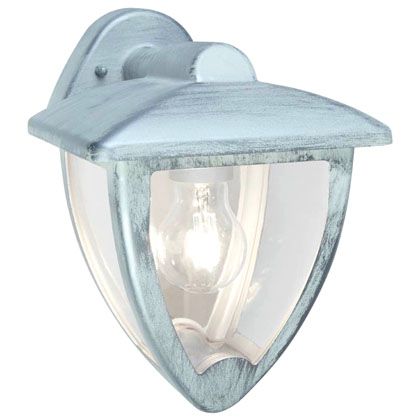 Lampada Applique Rivolta in Basso Colore Bianco e Argento per Esterno Linea Stelt Sovil prezzo