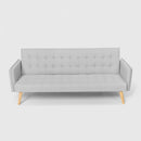 Divano Letto Clic Clac 172x86x80 cm in Tessuto Grigio