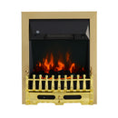 Camino Elettrico da Incasso o Terra 48x19x59 cm 2000W Oro 