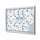 Bacheca da Esterno con Apertura a Ribalta 146,5x106,7x4,7 cm in Alluminio con Led Silver