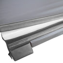 Telo Copertura per Vasca Idromassaggio 210x210x10 cm Design Pieghevole con Maniglie e Cinghie Grigio  