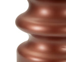 Lampada da Tavolo Rosenthal Ø36,5x56,5 cm in Vetro e Ferro e Tessuto Marrone e Oro      