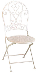 Set Tavolo e 2 Sedie da Giardino in Metallo Ragusa Avorio