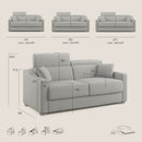 Divano Letto 2 Posti 171x100x98 cm in Tessuto Beige