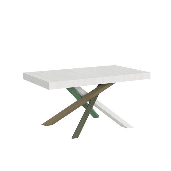 prezzo Tavolo Allungabile 160-264x90x77 cm Volantis Bianco Frassino