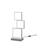Lampada tavolo da Interno a LED in Metallo Alluminio Spazzolato