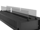 Camino a Vapore Elettrico da Incasso 120x48,5x33 cm Invapo Insert con Ricarica Automatica e LED RGB Nero       