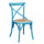 Sedia Cross 46x42x87 cm  in Legno Azzurro