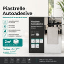 Set 22 Piastrelle Autoadesive per Pavimento e Parete 30x30 cm 2 mq in LTV PVC Effetto Marmo Beige 