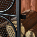 Parascintille con Antine 88x30x89 cm in Metallo Nero