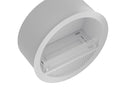 Camino a Bioetanolo da Incasso Ø74x30 cm Incyrcle Slim Inside Bianco  