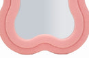 Specchio da Muro Teddy Rosa 60x4x160 cm in MDF e Poliestere e Specchio Rosa      