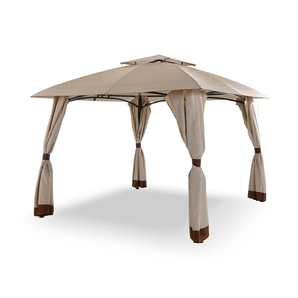 Gazebo da Giardino 3x3m Telo in Poliuretano con Ventilazione Taddei Venice Beige online