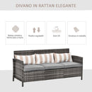 Divano da Giardino 3 Posti 173x68x78 cm  Reginald
