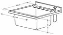 Mobile Lavatoio 60x60x85cm 2 Ante Asse in Legno Montegrappa Marella Bianco