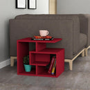 Tavolino da salotto 54x40x45 cm Labirent bordeaux