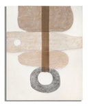 Dipinto su Tela Stony 80x100x2,8 cm Cornice in Legno di Pino Multicolor