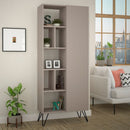 Libreria Jedda 80,6x191 cm tortora con anta  