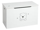 Cassapanca Baule Rettangolarein MDF 75x38x46,5 cm Fumer Winnie Bianca